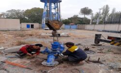 تعمیر‌ چند حلقه چاه‌ آب شرب و خط انتقال آب در میان‌‌دربند کرمانشاه