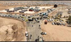 جابجایی ۲۶ هزار زائر اربعین حسینی از مرز خسروی با ناوگان حمل‌ و نقل عمومی